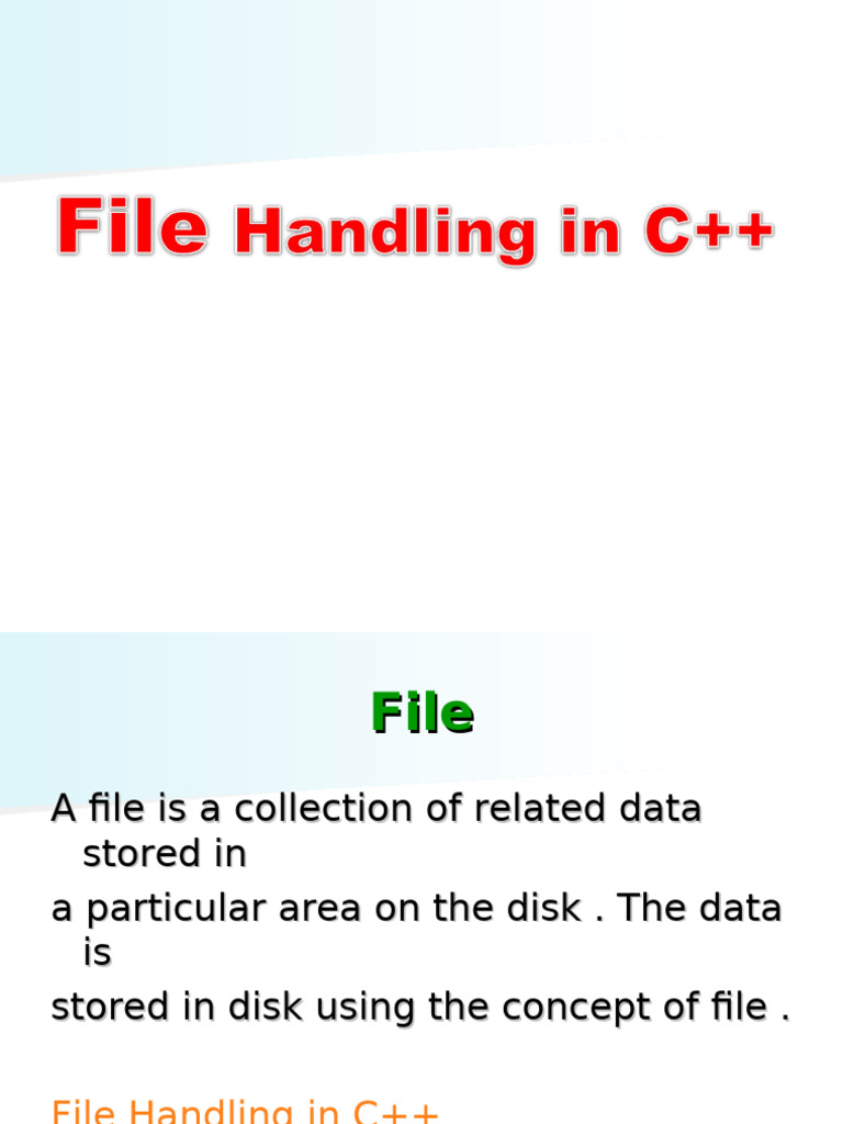 C++ File Handling Basics Explained | PDF | Pointer (Computer ...