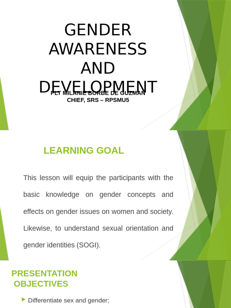 Gender Awareness and Development Guide | PDF | Gender | Gender Studies