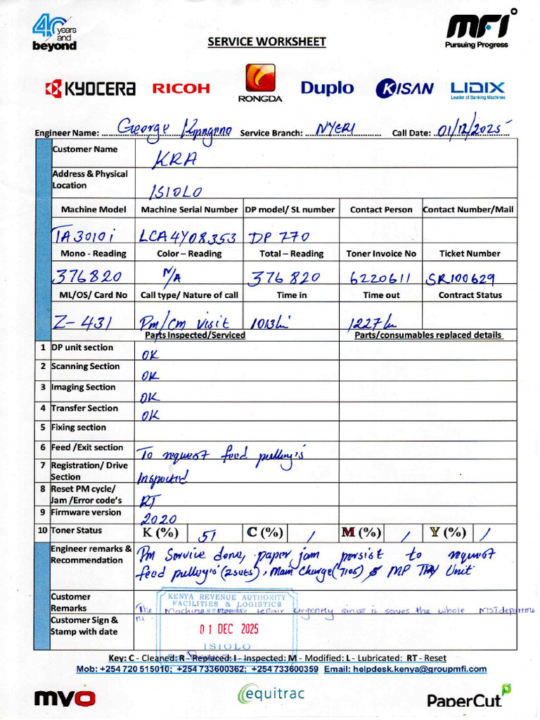 Kra Worksheet | PDF
