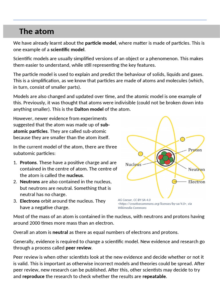 the-atom-2 | PDF | Atoms | Atomic Nucleus