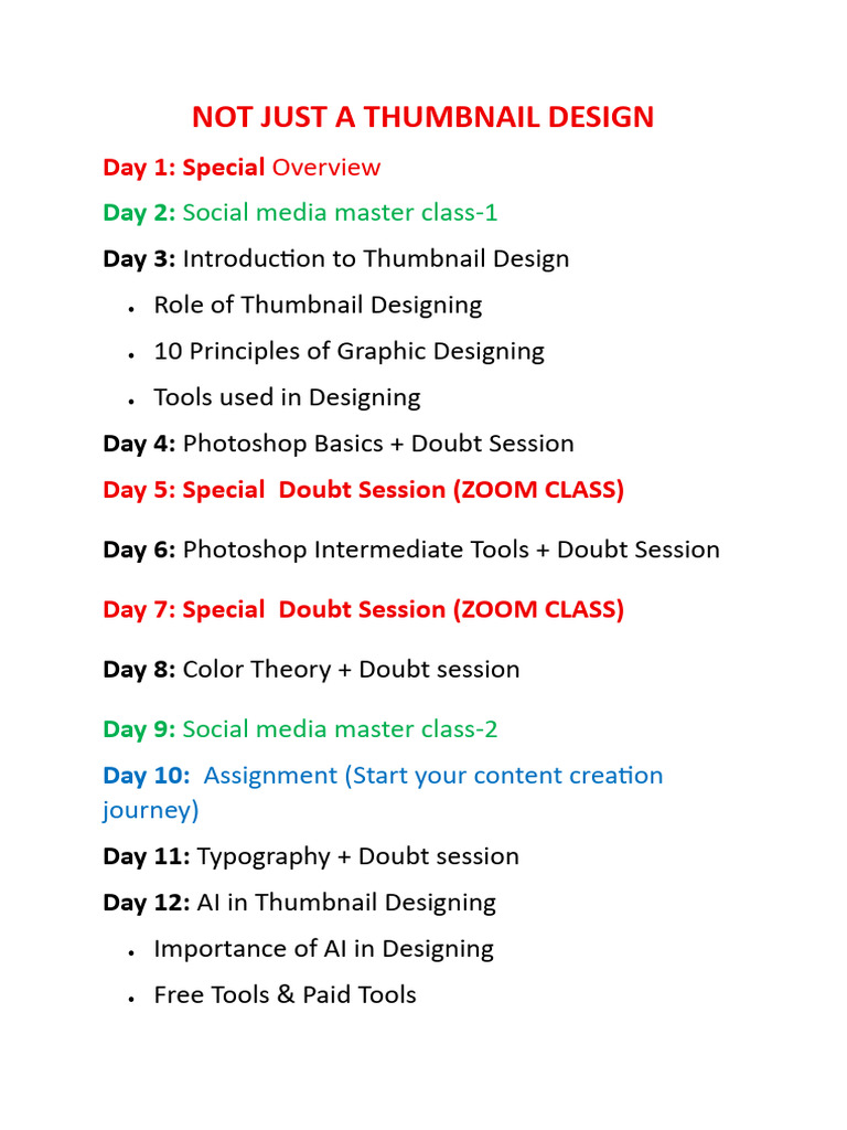 Thumbnail Design Mastery Course | PDF