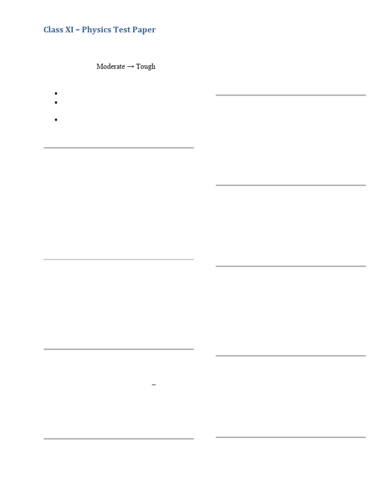 11 Test Ch 1-10 | PDF | Force | Acceleration