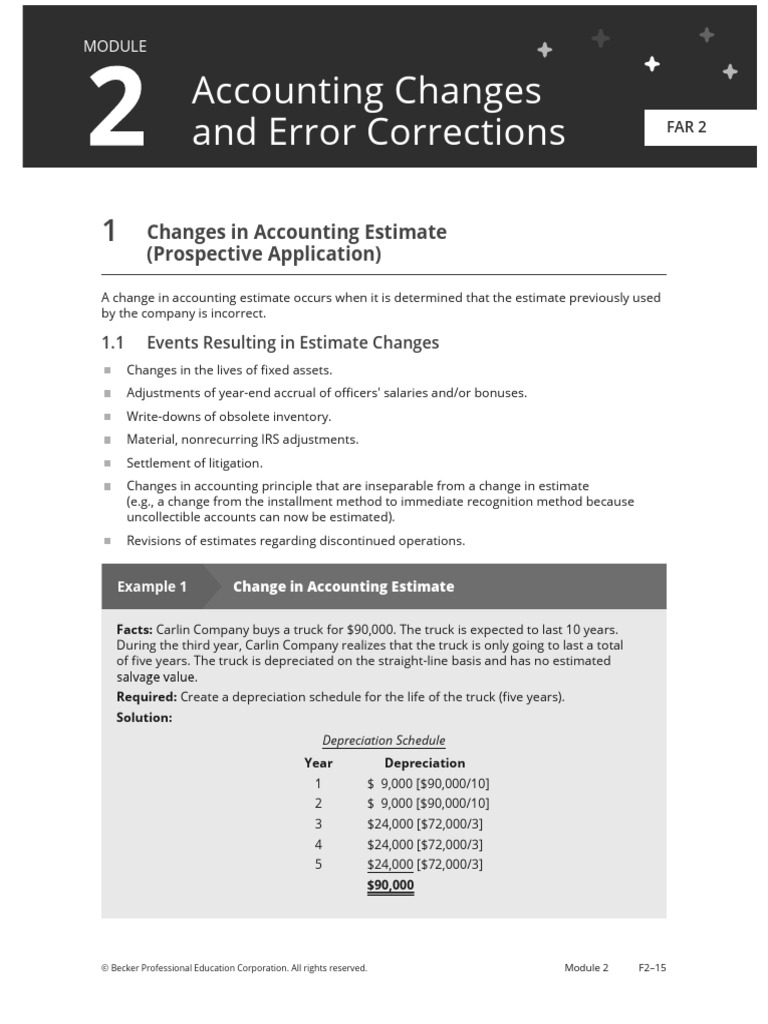 Accounting Changes and Error Corrections | PDF | Economies | Corporations
