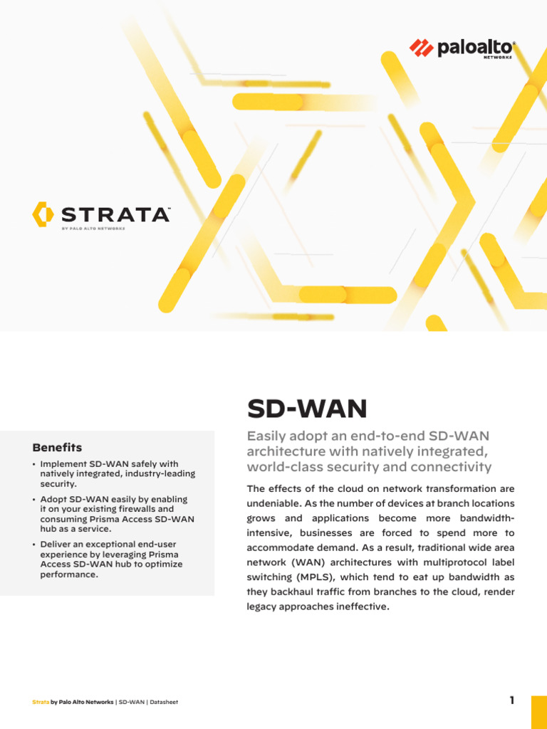 Secure SD-WAN Solutions by Palo Alto | PDF | Cloud Computing | Digital ...