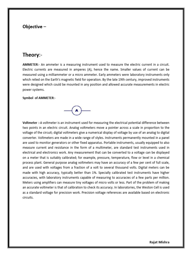 Overview of Electrical Measuring Instruments | PDF | Tools | Equipment