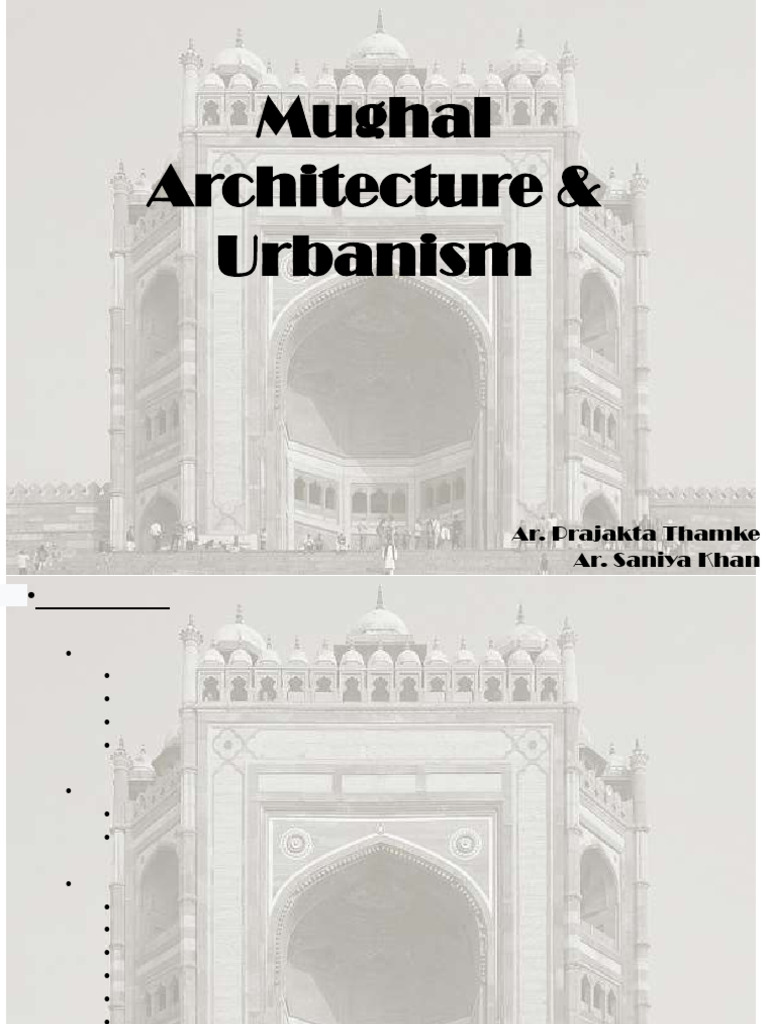 Mughal Architecture: Key Monuments Overview | PDF | Architectural ...