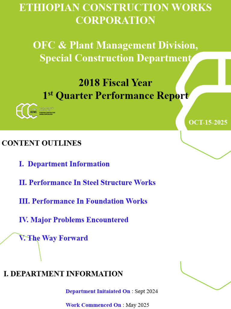 2018 Q1 Performance Report: ECWC | PDF