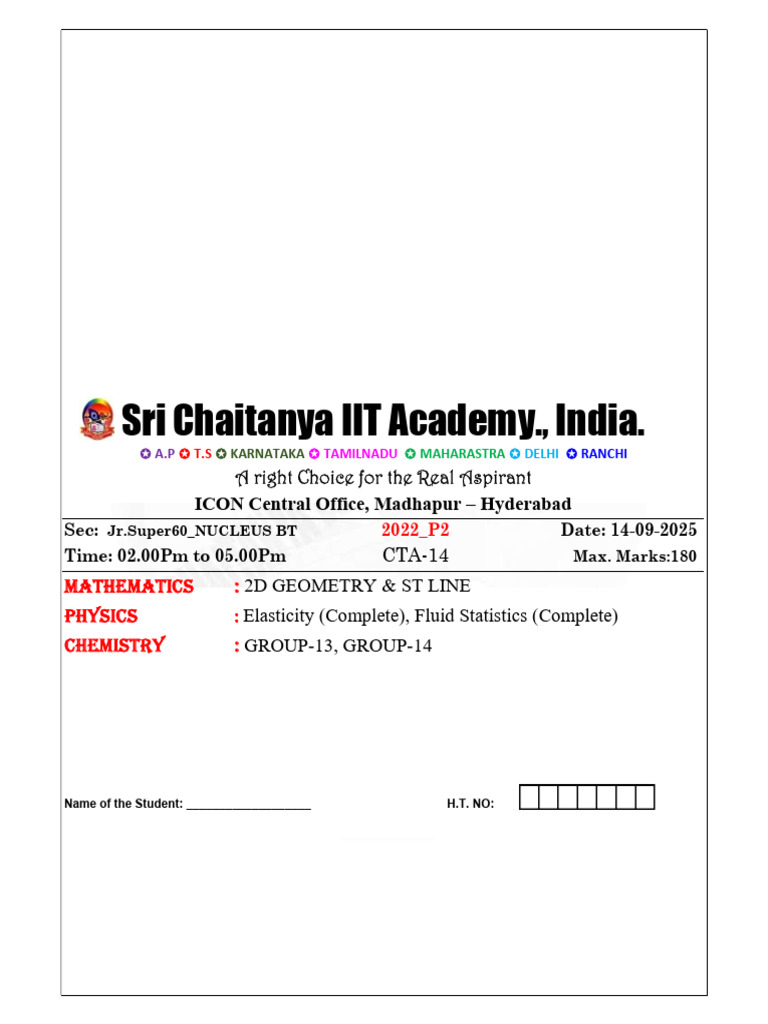 JEE Advanced 2022 Mathematics Model Paper | PDF | Stress (Mechanics ...