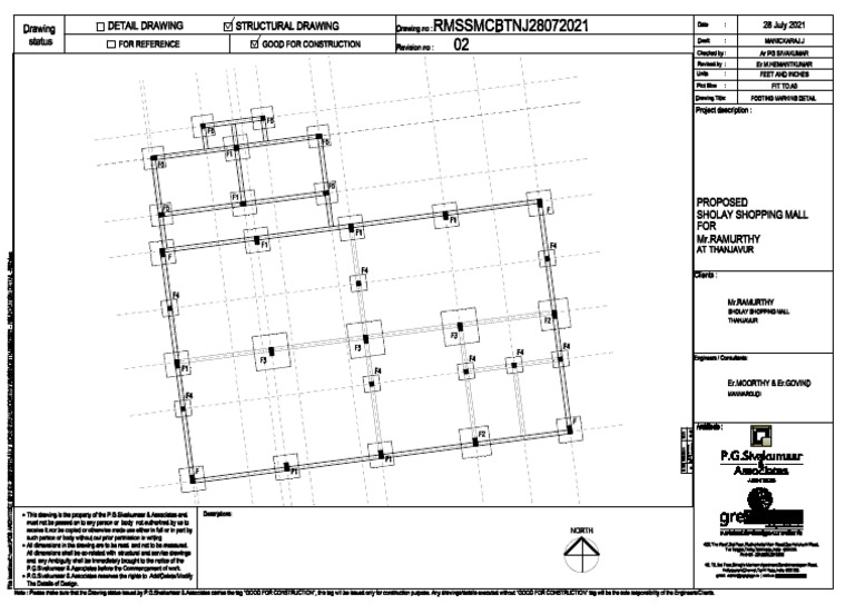 Rmssmcbtnj28072021 - Foundation Detail - R02-Footing Marking Detail | PDF