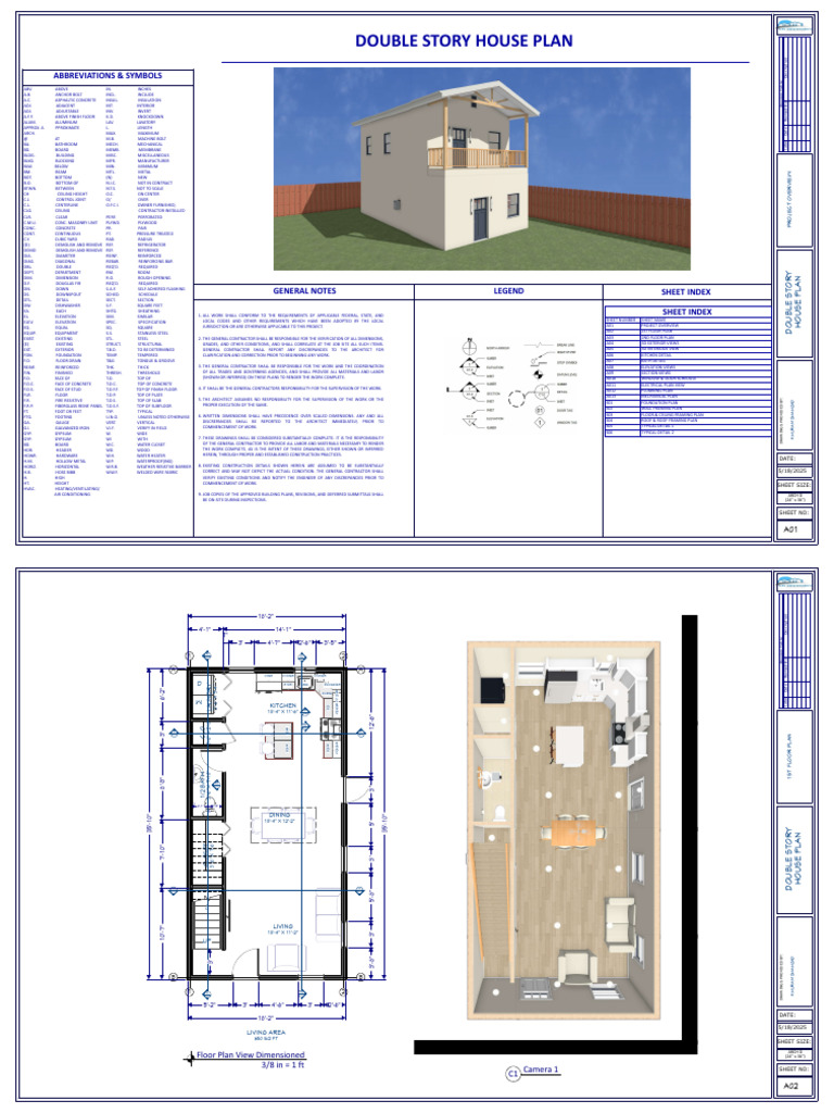 Double Story House Plan Overview | PDF | Framing (Construction) | Civil ...