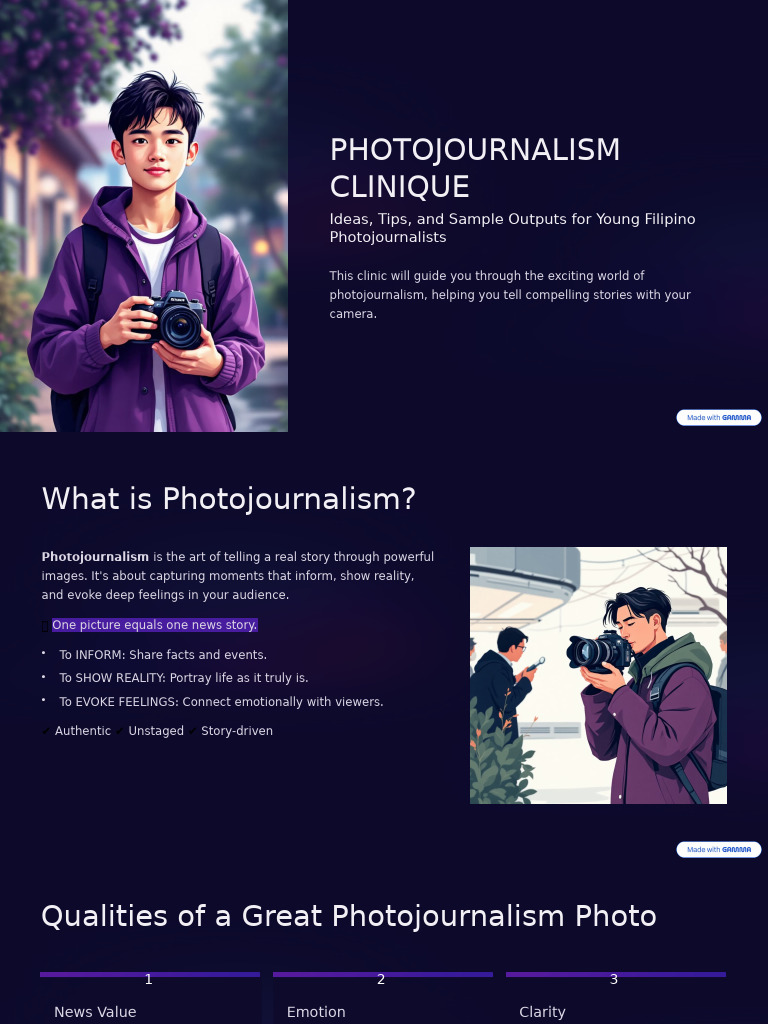 Photojournalism Guide for Filipino Youth | PDF