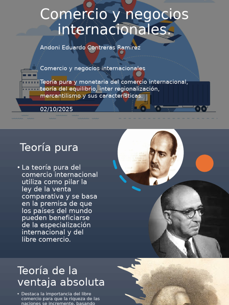 Teorías del Comercio Internacional | PDF | Mercantilismo | Excedente ...