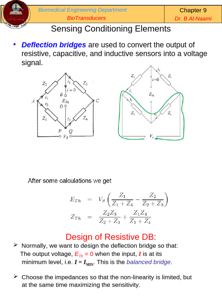 Deflection Bridge Design in BioTransducers | PDF