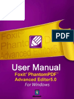 FoxitPhantomPDFAdvancedEditor50 Manual
