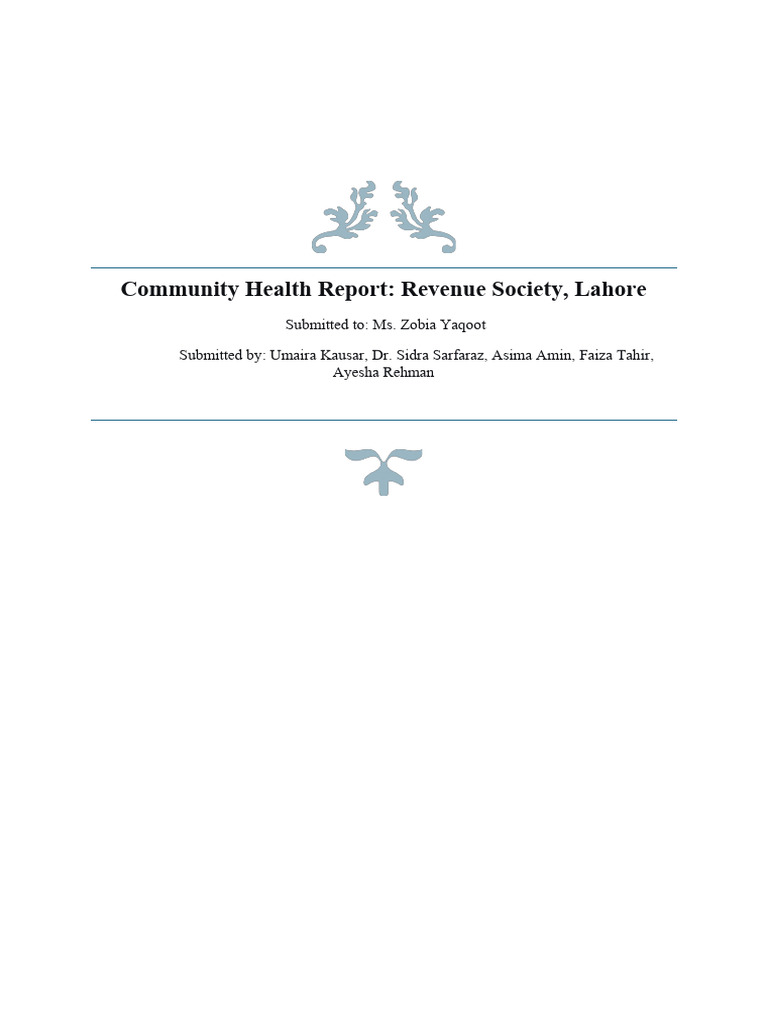 Community Health Assessment: Revenue Society | PDF | Cost Of Living ...