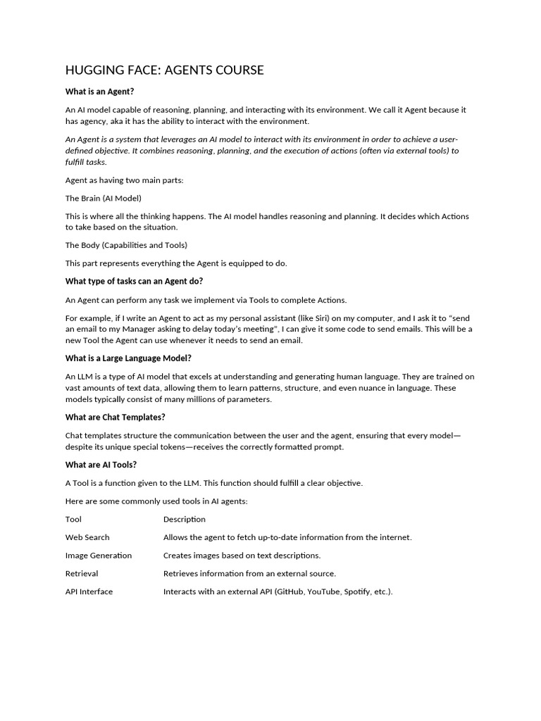 Understanding AI Agents and Tools | PDF | Artificial Intelligence ...