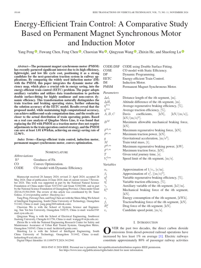 Energy-Efficient Train Control a Comparative Study Based on Permanent ...