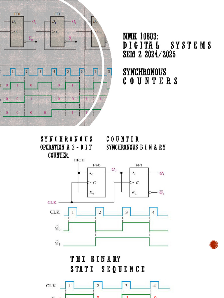 Week 8_synchronous Counter | PDF | Electrical Engineering | Electronic ...