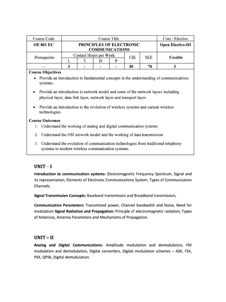 PEC Syllabus | PDF