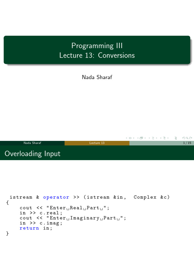 13. Conversions | PDF | Constructor (Object Oriented Programming ...