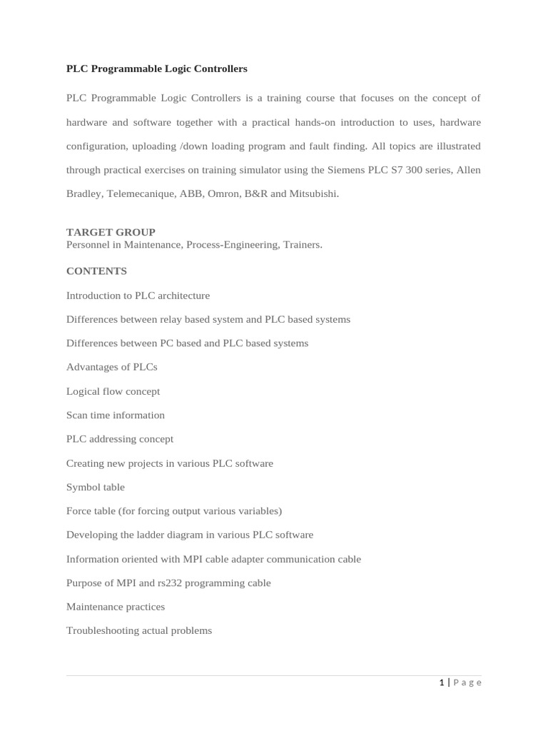 PLC & SCADA Systems | PDF | Programmable Logic Controller | Computing