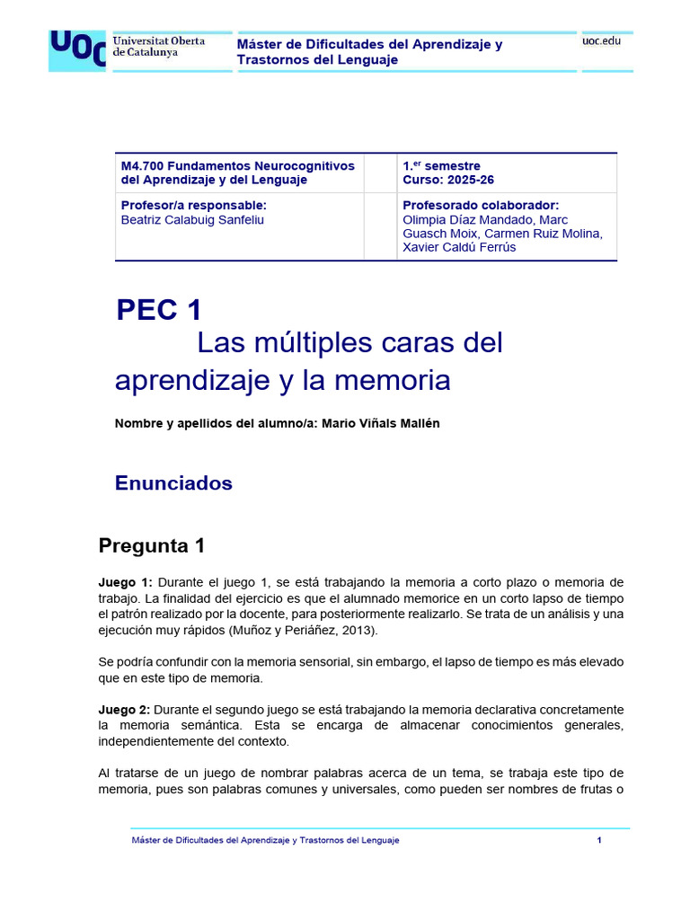 Estrategias de Aprendizaje y Memoria | PDF | Memoria | Condicionamiento ...