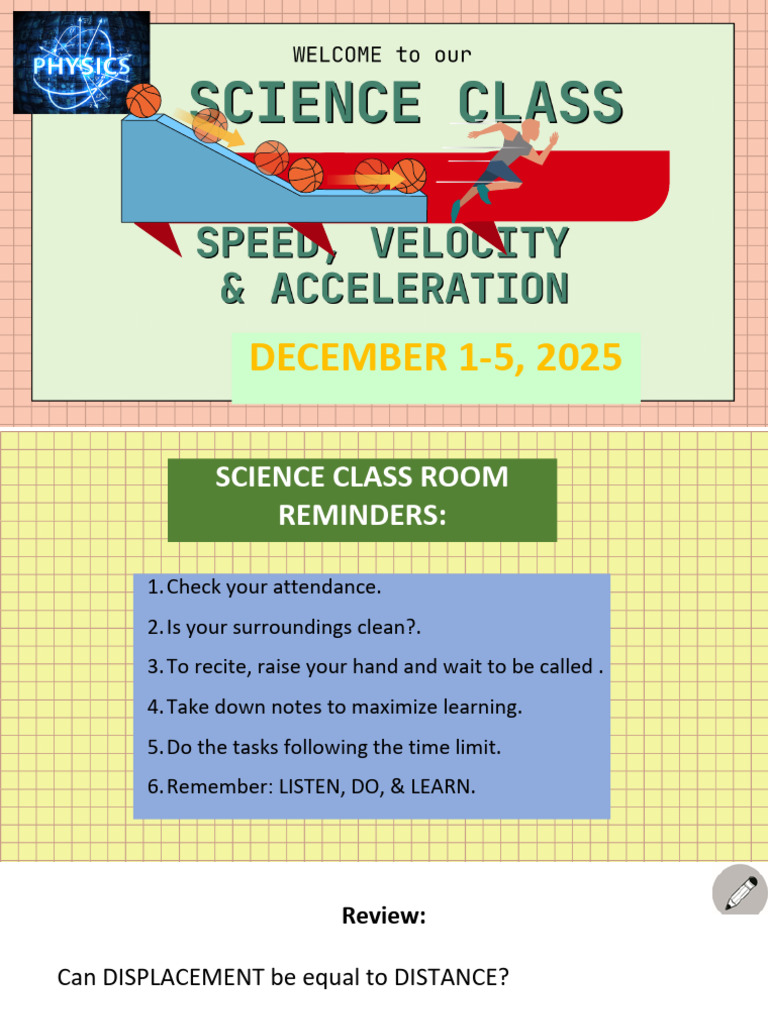 Understanding Speed, Velocity, and Acceleration | PDF | Velocity | Speed