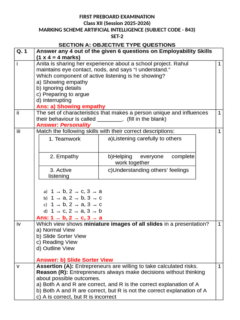 Ms - 12-Ai-pb-set-2 (With Ques) 13 Dec | PDF | Data | Artificial ...