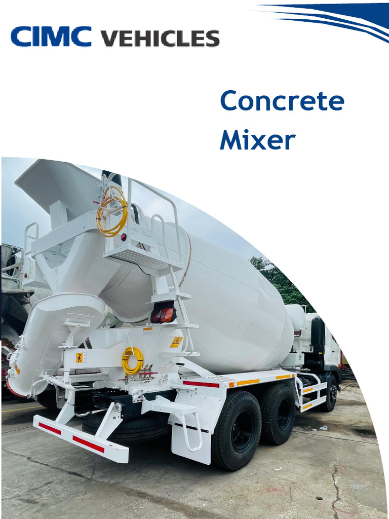 Concrete Mixer Specifications and Features | PDF