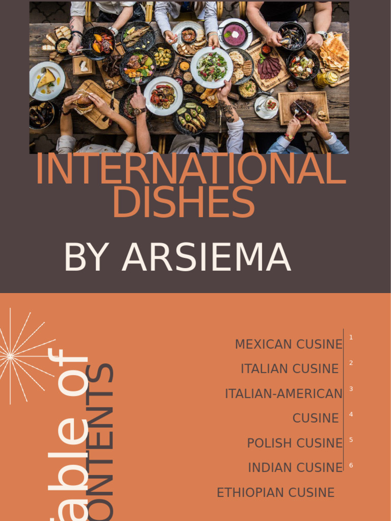 International Cuisine: Recipes & History | PDF | Mexican Cuisine ...