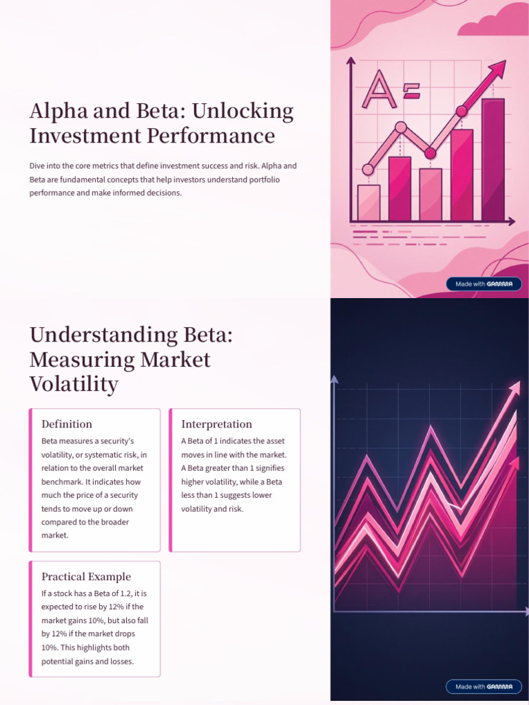 Alpha and Beta Unlocking Investment Performance | PDF