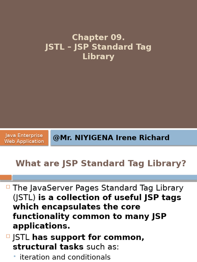 Understanding JSP Standard Tag Library | PDF | Software Engineering ...