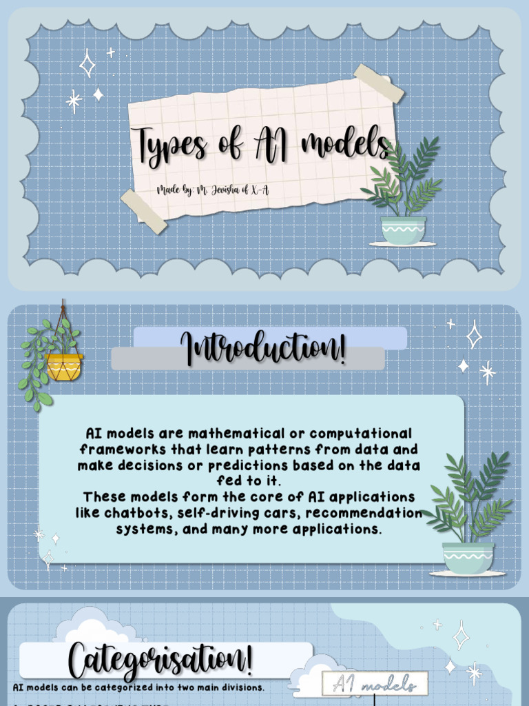 Overview of AI Model Types | PDF | Machine Learning | Cognitive Science