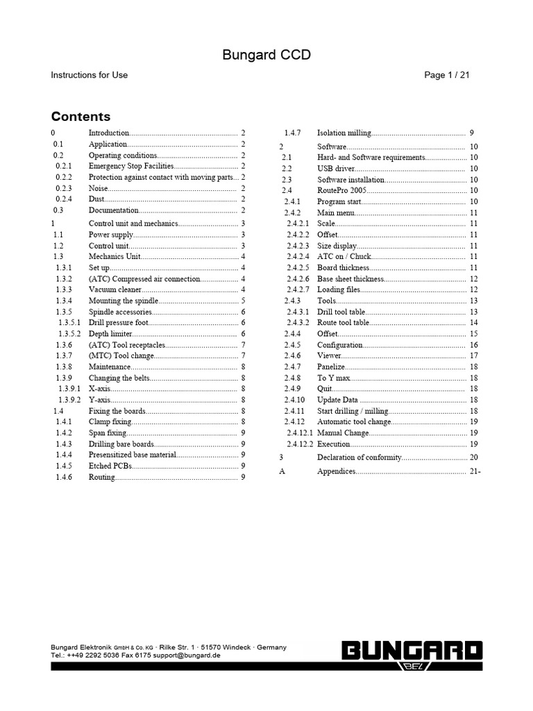 Bungard CCD Machine User Guide | PDF | Drill | Computer File