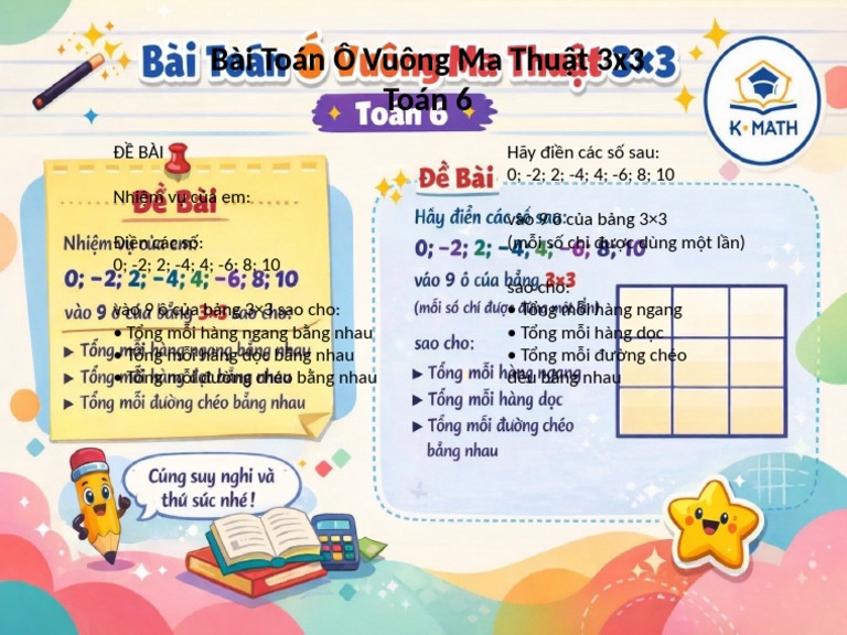 O Vuong Ma Thuat 3x3 Toan 6 Giong 100 Phan Tram | PDF