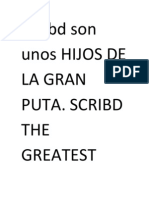 Scribd Son Unos Hijos de La Gran Puta