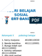 Teori Belajar Kognitif Sosial Bandura