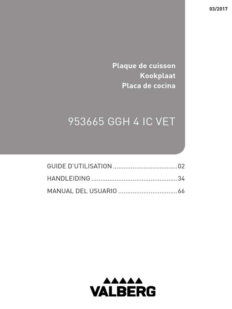 Plaque De Cuisson Valberg Notice
