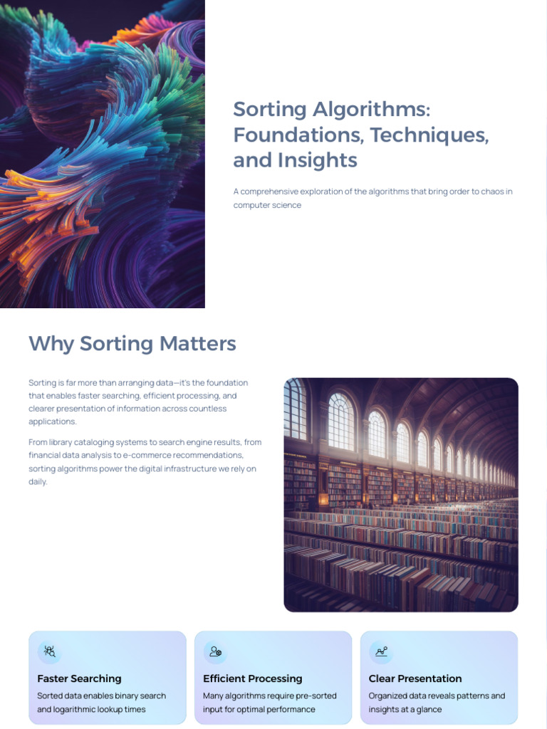 Comprehensive Guide to Sorting Algorithms | PDF | Time Complexity ...