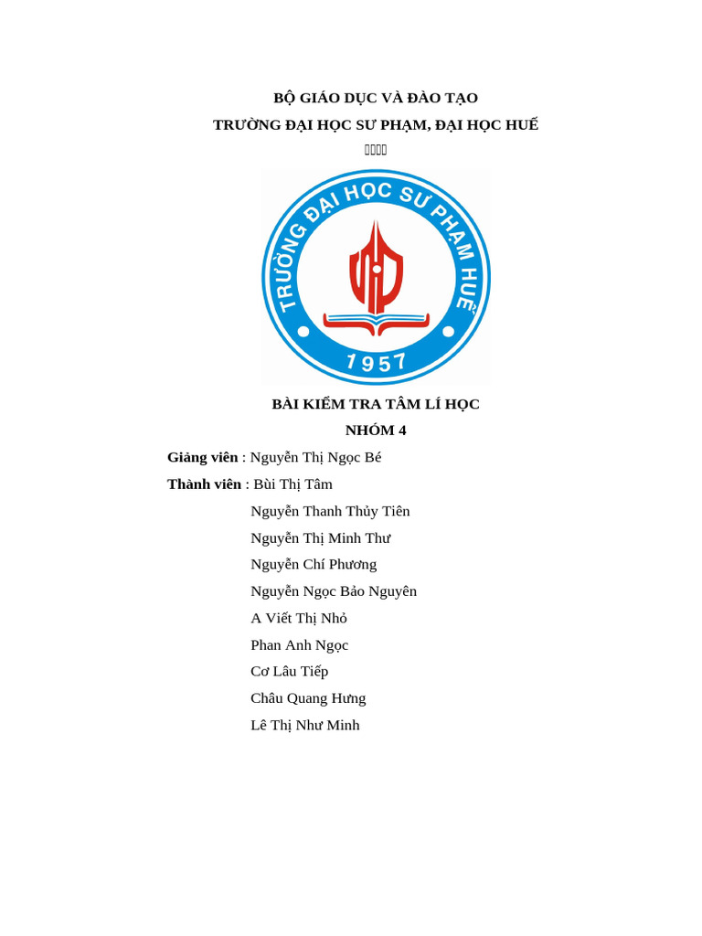 BÀI TẬP NHÓM 4 | PDF
