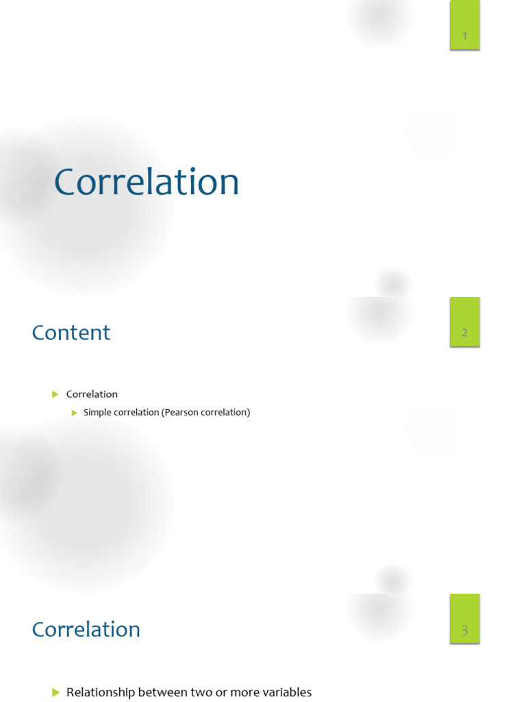 Understanding Correlation Analysis Basics | PDF | Statistical Analysis ...