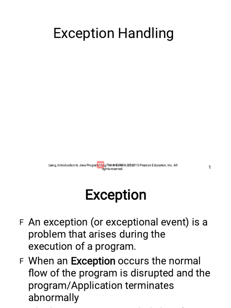Java Exception Handling Basics | PDF | Software Engineering | Software