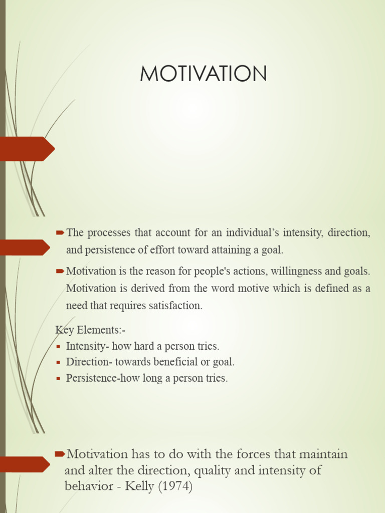 Motivation | PDF | Motivation | Motivational