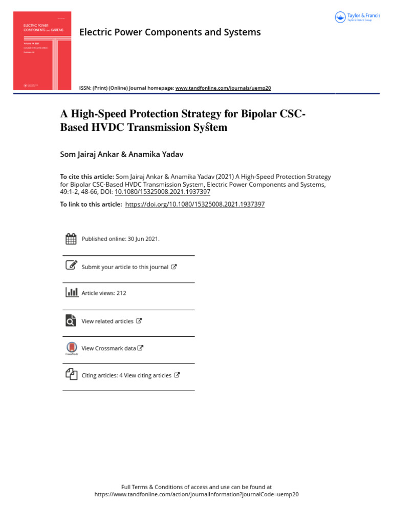 A High-Speed Protection Strategy for Bipolar CSC-Based HVDC ...