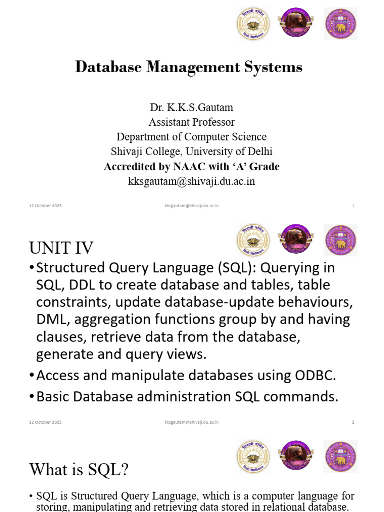 SQL Basics and Database Management | PDF | Database Transaction ...