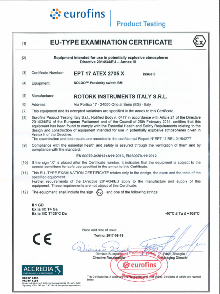 Ept 17 Atex 2705x | PDF