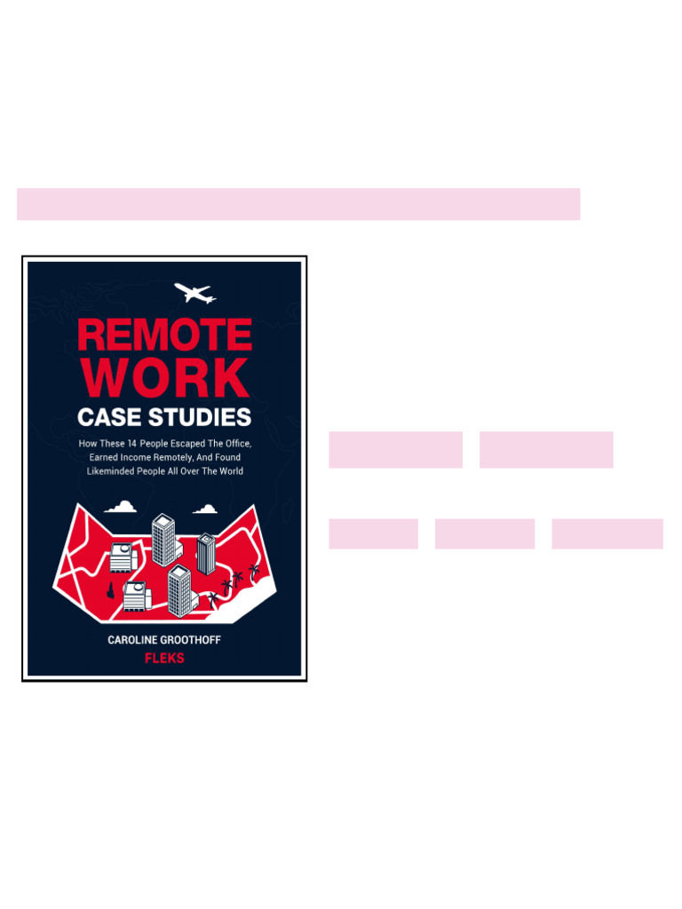 Remote Work Case Studies B08G3Z397W all chapters available | PDF