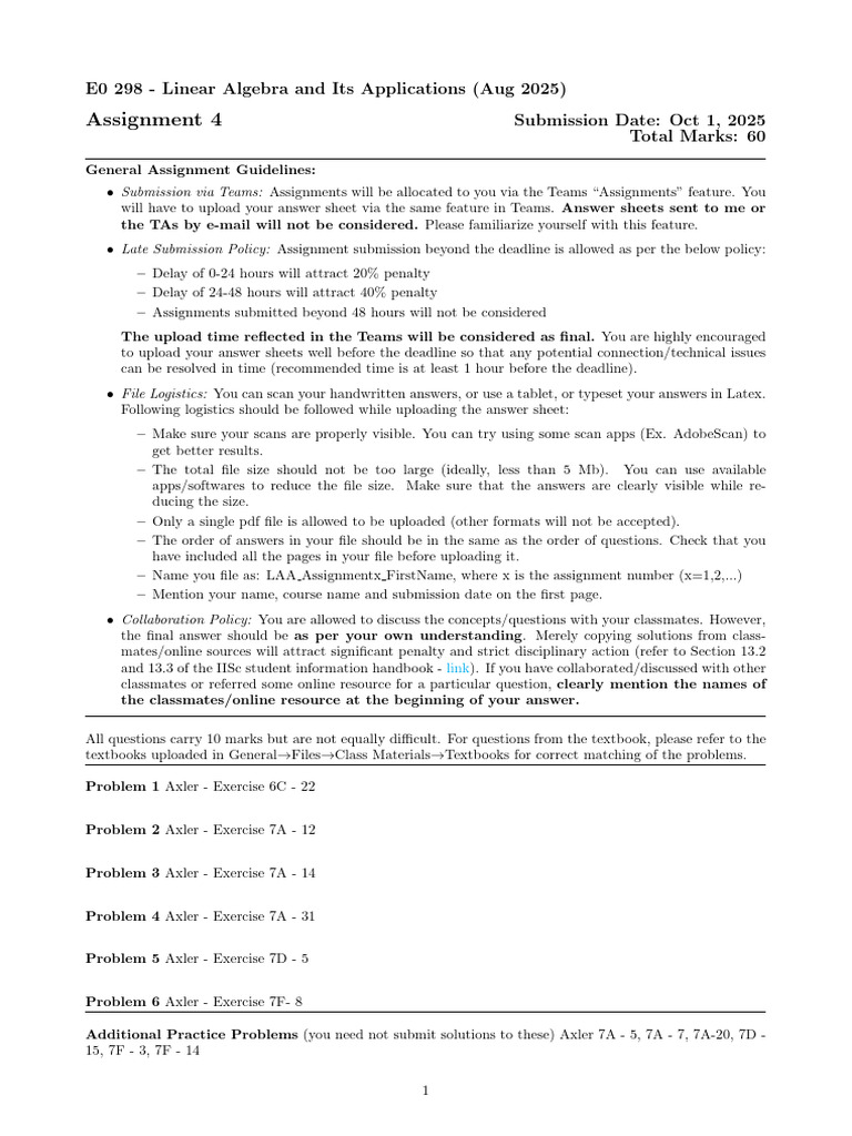 Assignment 4 | PDF