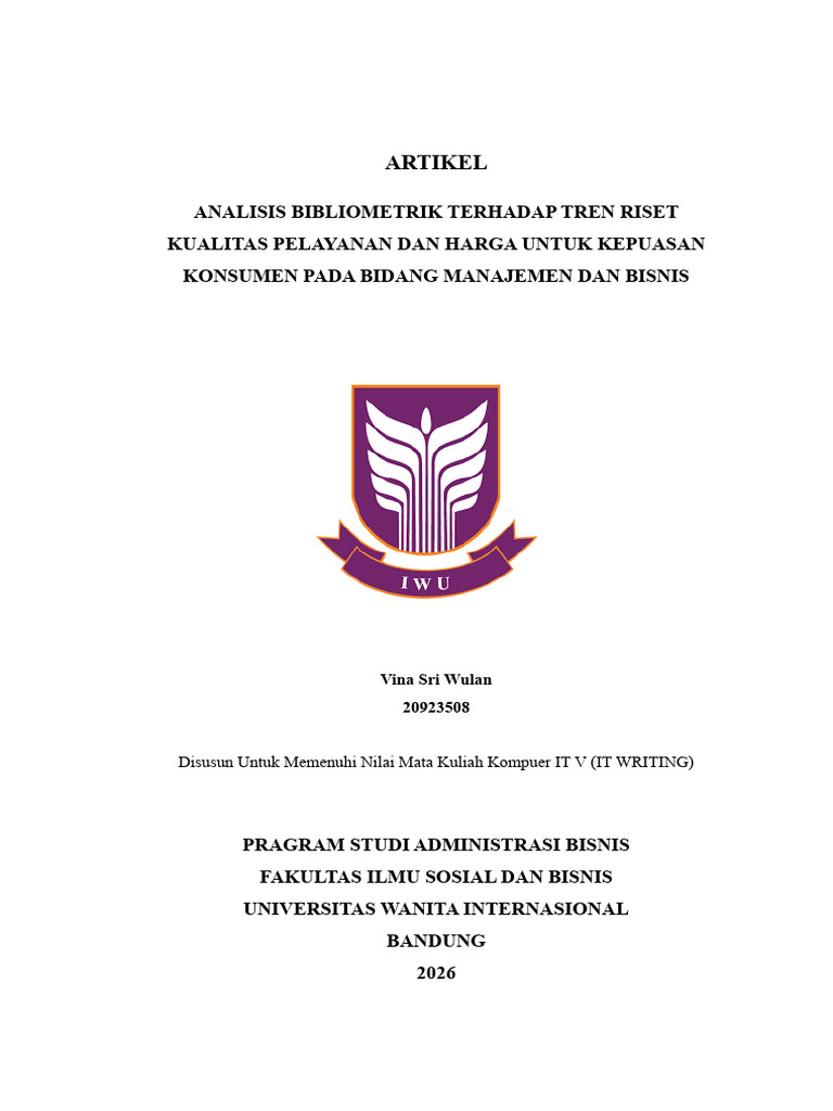 Analisis Tren Riset Kualitas Pelayanan | PDF