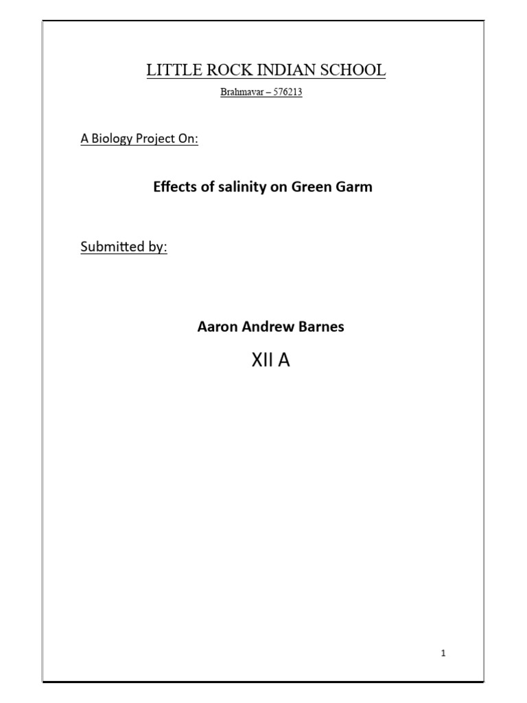Aaron Bio Project | PDF | Legume | Seed
